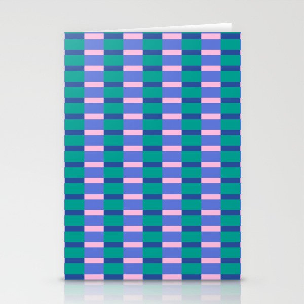 Bright Pastel Color Block Geometric Pattern Stationery Card Gallery Image 2