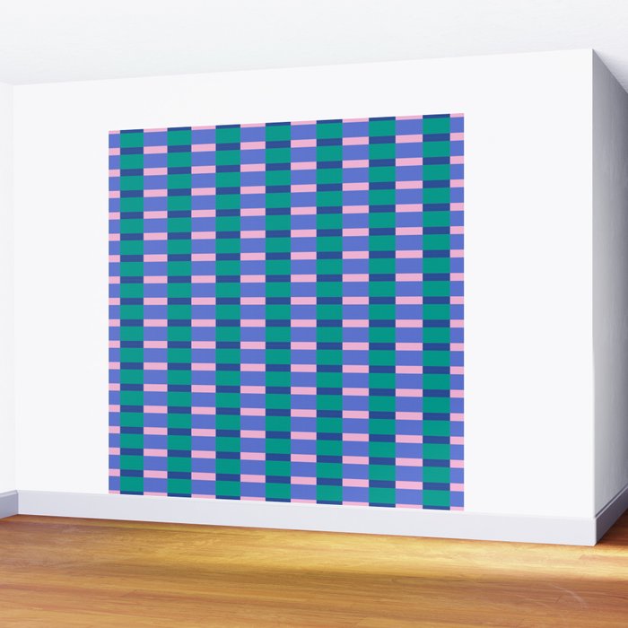 Bright Pastel Color Block Geometric Pattern Wall Mural Gallery Image 2