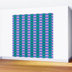 Bright Pastel Color Block Geometric Pattern Wall Mural Gallery Image 2