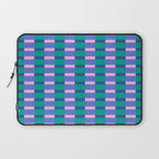 Bright Pastel Color Block Geometric Pattern Laptop Sleeve Gallery Image 1
