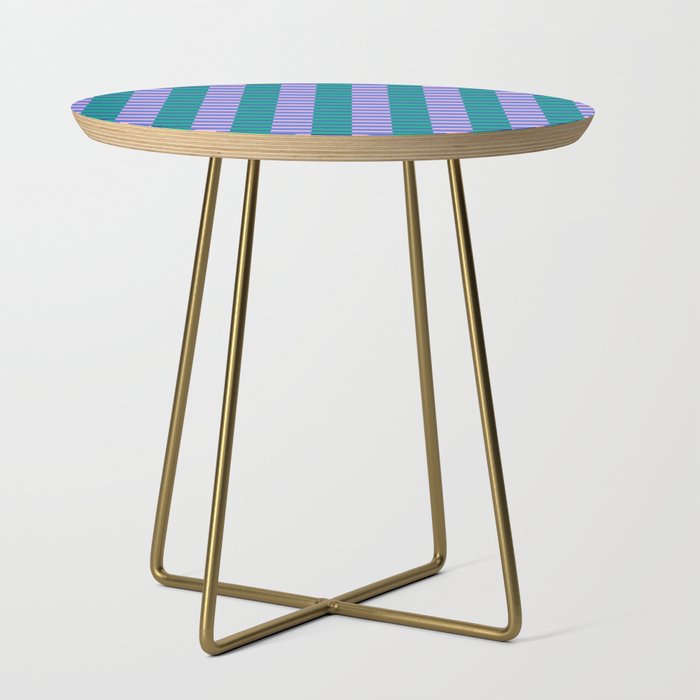 Bright Pastel Color Block Geometric Pattern Side Table Gallery Image 1
