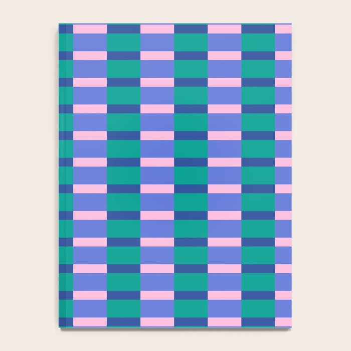 Bright Pastel Color Block Geometric Pattern Notebook Gallery Image 4