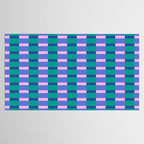 Bright Pastel Color Block Geometric Pattern Tablecloth Gallery Image 2