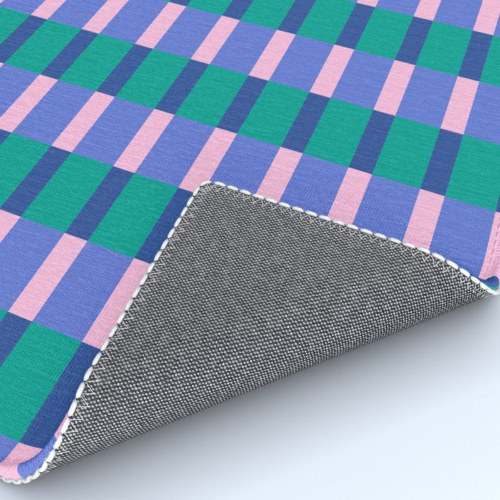 Bright Pastel Color Block Geometric Pattern Rug Gallery Image 4