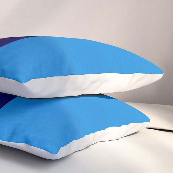 French Riviera: Bauhaus Abstraction 01 Pillow Sham Gallery Image 3