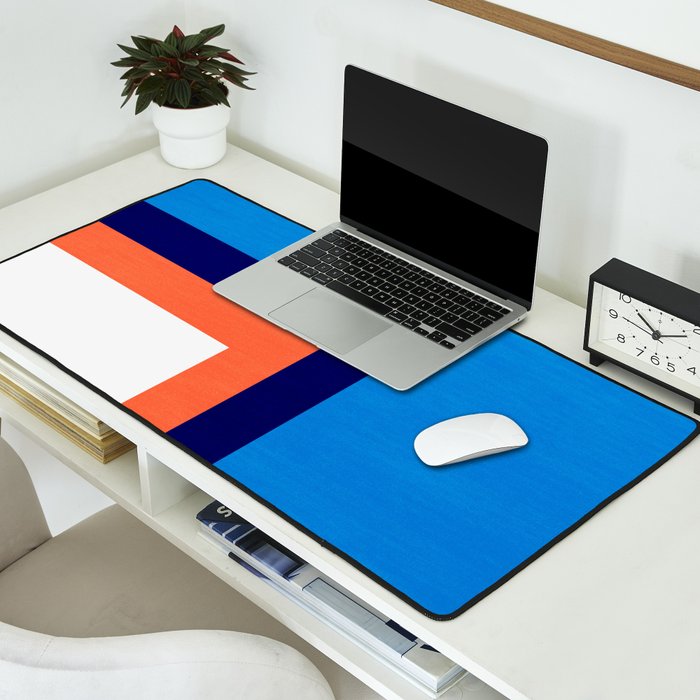 French Riviera: Bauhaus Abstraction 01 Desk Mat Gallery Image 2