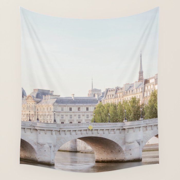 Pont Neuf on the Seine - Paris Wall Tapestry Gallery Image 4