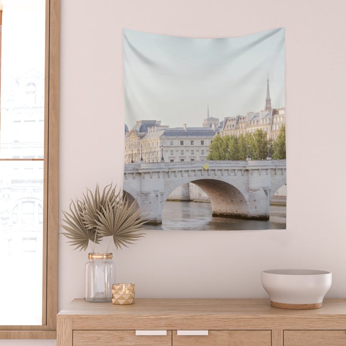 Pont Neuf on the Seine - Paris Wall Tapestry Gallery Image 2