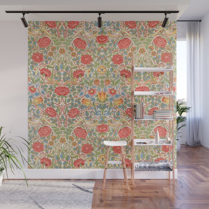 William Morris "Rose" Wall Mural Gallery Image 1