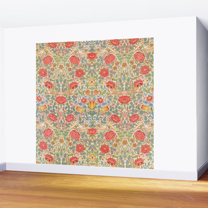 William Morris "Rose" Wall Mural Gallery Image 2