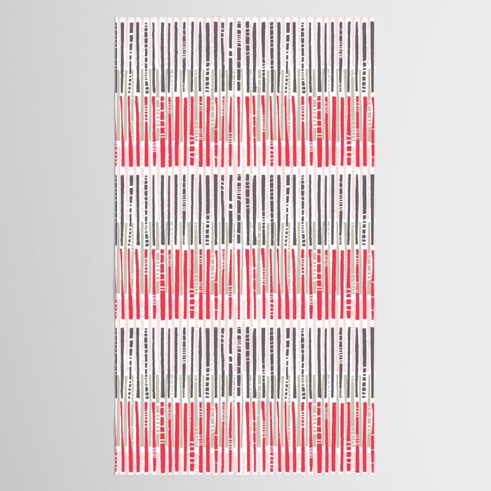 City life geometrics beams pearl pink Tablecloth Gallery Image 2