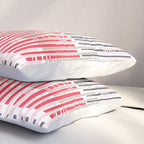 City life geometrics beams pearl pink Pillow Sham Gallery Image 3