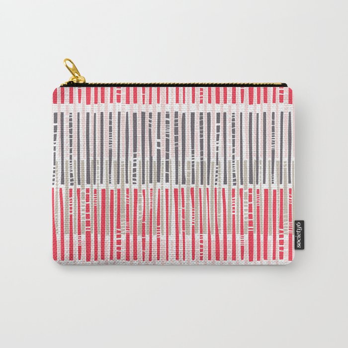 City life geometrics beams pearl pink Carry All Pouch Gallery Image 1