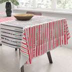 City life geometrics beams pearl pink Tablecloth Gallery Image 3