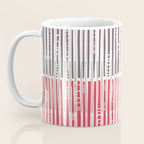 City life geometrics beams pearl pink Coffee Mug Gallery Image 3