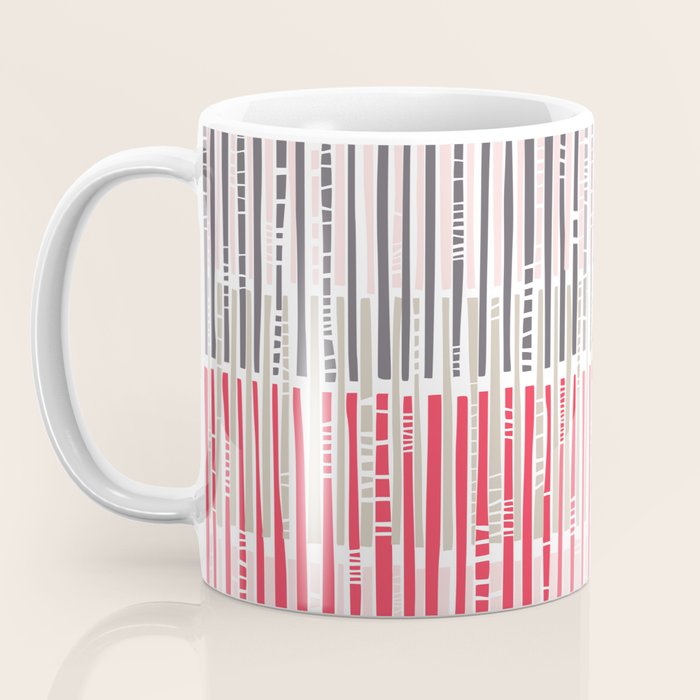 City life geometrics beams pearl pink Coffee Mug Gallery Image 3