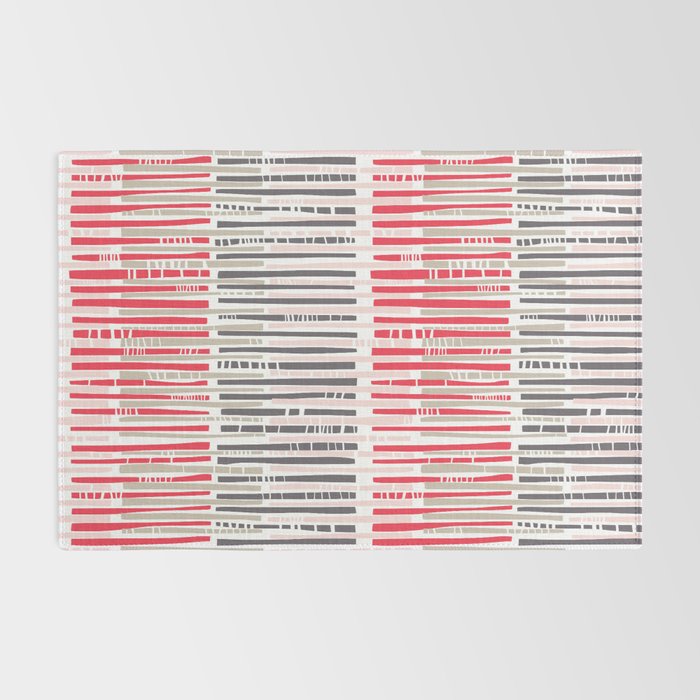 City life geometrics beams pearl pink Rug Gallery Image 2