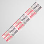 City life geometrics beams pearl pink Table Runner Gallery Image 3