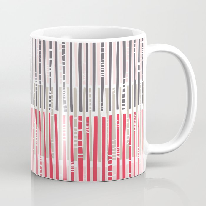 City life geometrics beams pearl pink Coffee Mug Gallery Image 1