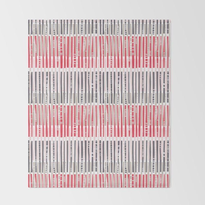 City life geometrics beams pearl pink Throw Blanket Gallery Image 2