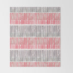 City life geometrics beams pearl pink Throw Blanket Gallery Image 2