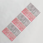 City life geometrics beams pearl pink Yoga Mat Gallery Image 1