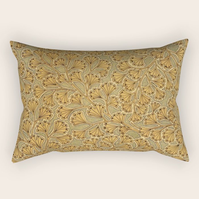 Copper Ginko Rectangular Pillow Gallery Image 1