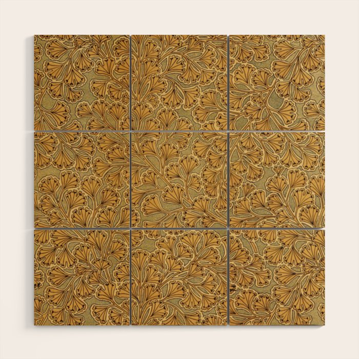 Copper Ginko Wood Wall Art Gallery Image 1