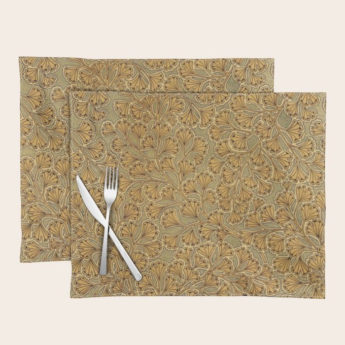 Copper Ginko Placemat Gallery Image 1
