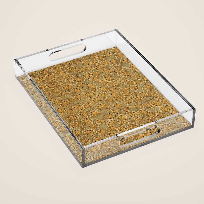 Copper Ginko Acrylic Tray Gallery Image 1