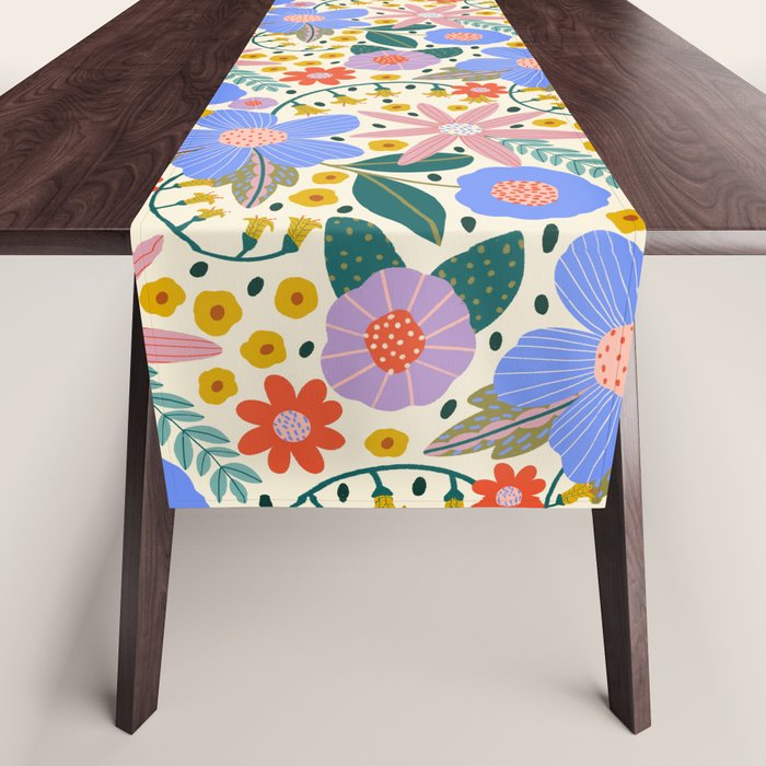 Pure Joy - colorful Floral  Table Runner Gallery Image 1