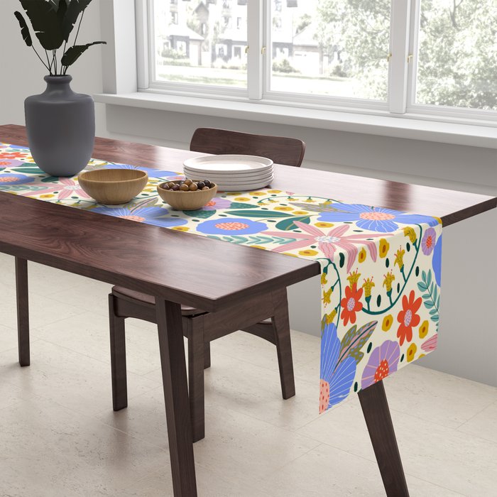 Pure Joy - colorful Floral  Table Runner Gallery Image 2