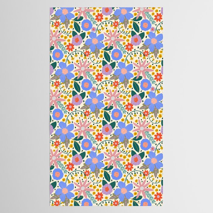 Pure Joy - colorful Floral  Tablecloth Gallery Image 2