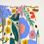 Pure Joy - colorful Floral  Window Curtain Gallery Image 2
