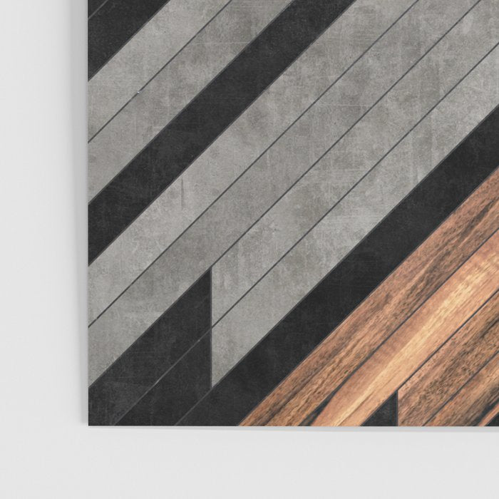 Urban Tribal Pattern No.2 - Concrete and Wood Poster Gallery Image 3