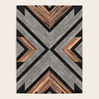 Urban Tribal Pattern No.2 - Concrete and Wood Poster Gallery Image 4