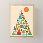 The house at the pine forest Mini Art Print Gallery Image 1