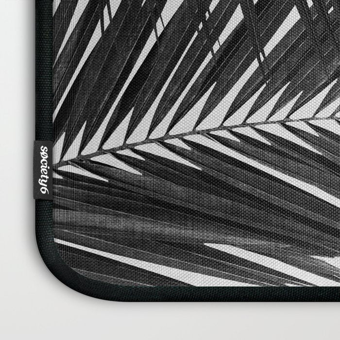 Palm Leaf Black & White II Laptop Sleeve Gallery Image 3