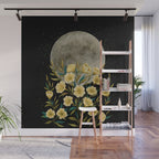 Moon Greeting- Yellow Evening Primrose Wall Mural Gallery Image 1