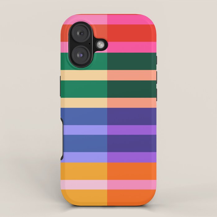 Color Block Stripes iPhone Case Gallery Image 1