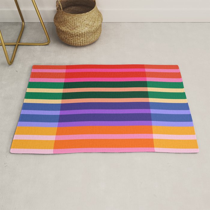 Color Block Stripes Rug Gallery Image 1
