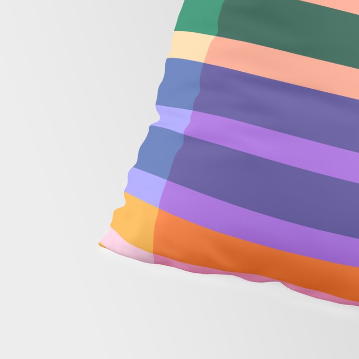 Color Block Stripes Pillow Sham Gallery Image 4