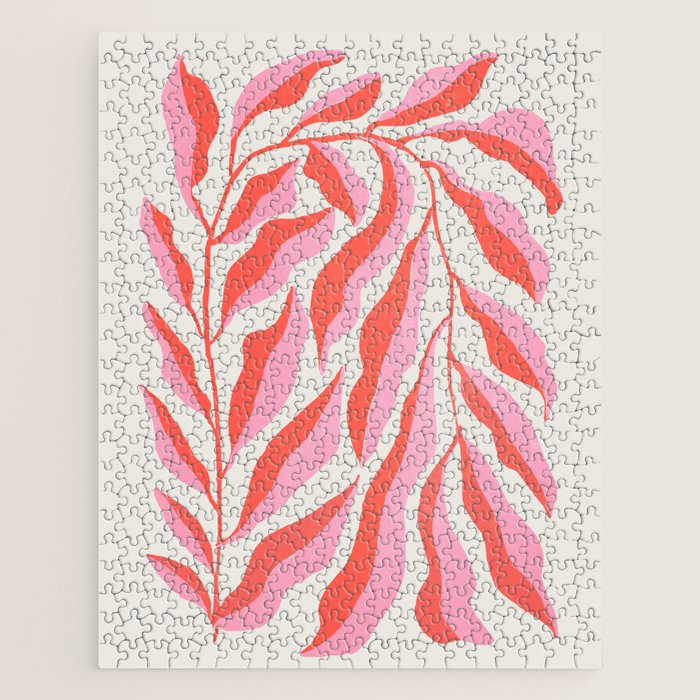 Ferns: Peach Matisse Edition Jigsaw Puzzle Gallery Image 1