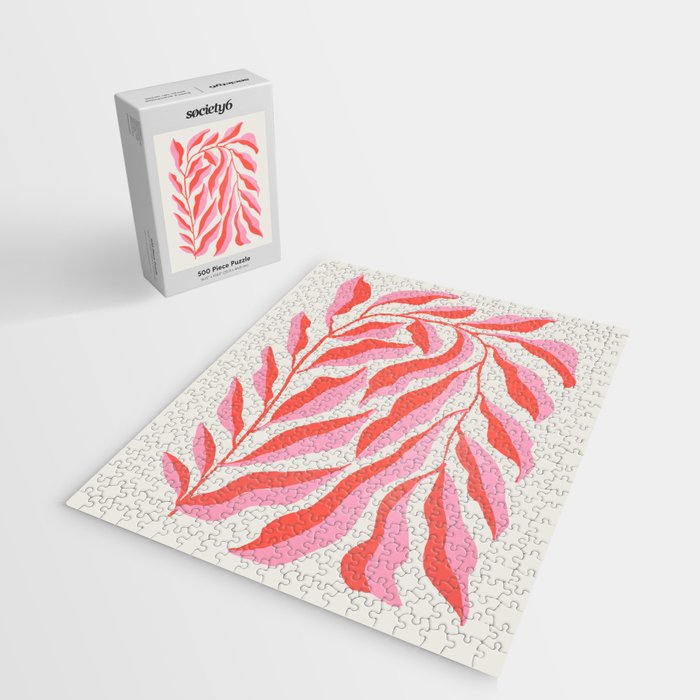 Ferns: Peach Matisse Edition Jigsaw Puzzle Gallery Image 2