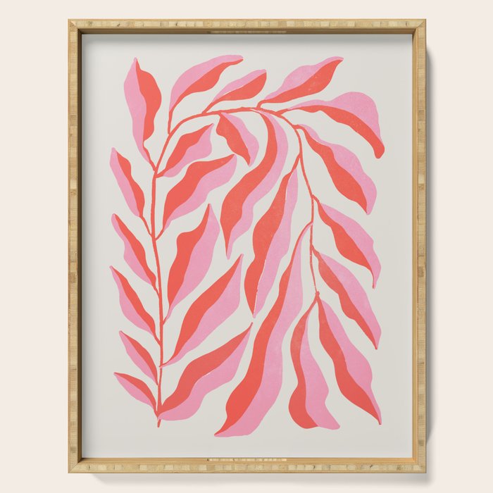Ferns: Peach Matisse Edition Serving Tray Gallery Image 1