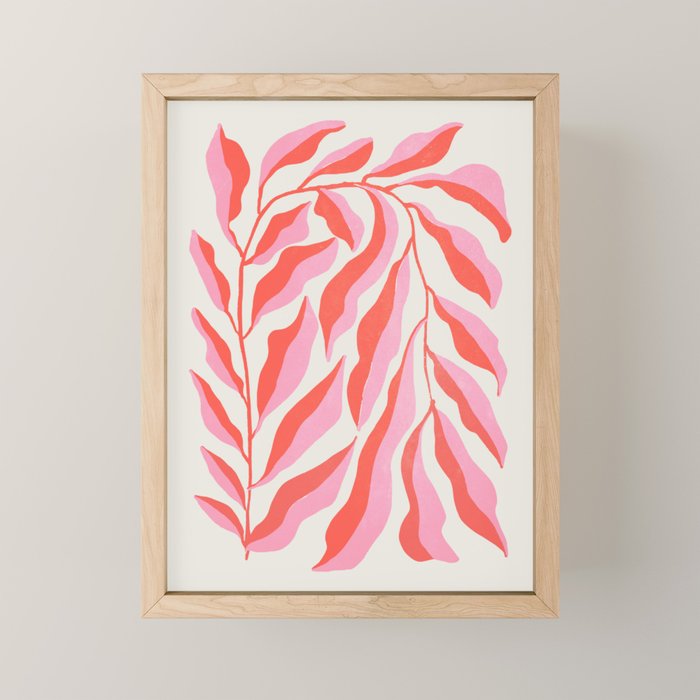 Ferns: Peach Matisse Edition Mini Art Print Gallery Image 1