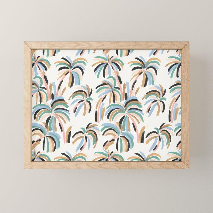 Rainbow Palm Mini Art Print Gallery Image 1