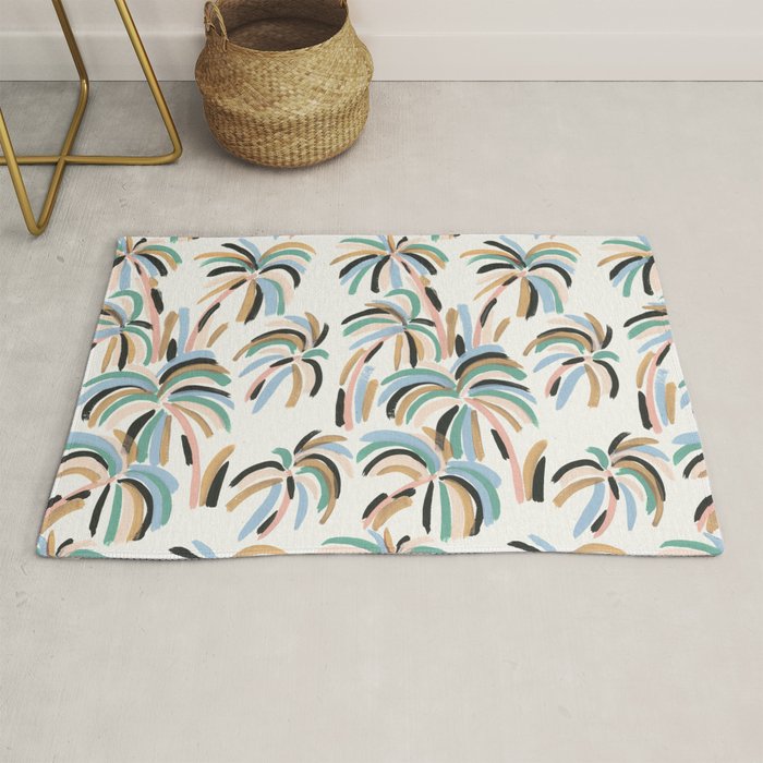 Rainbow Palm Rug Gallery Image 1
