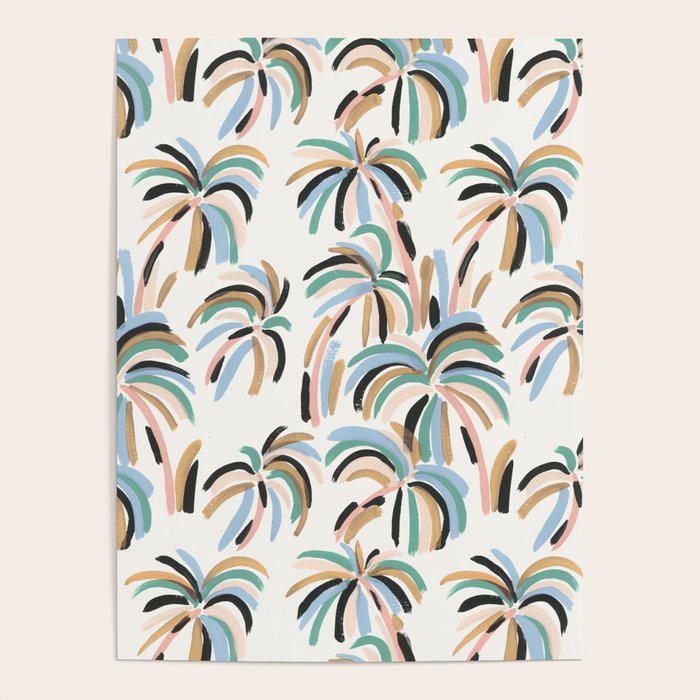 Rainbow Palm Poster Gallery Image 1