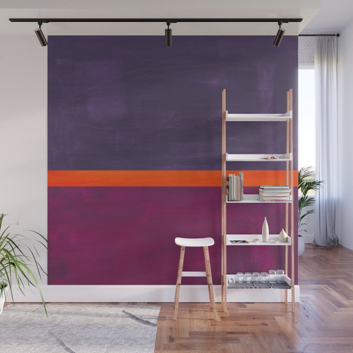 Pumpkin Mauve  Wall Mural Gallery Image 1